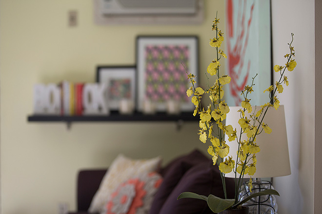 Yellow is sociable, airy and inviting and gives the most lived-in room of my nest the right amount of cheer and calm. Peppered with chili red and cool hues, the space emanates glee and celebrates curiosities. (Photo: Mike Gruszynski, G6 Studios)