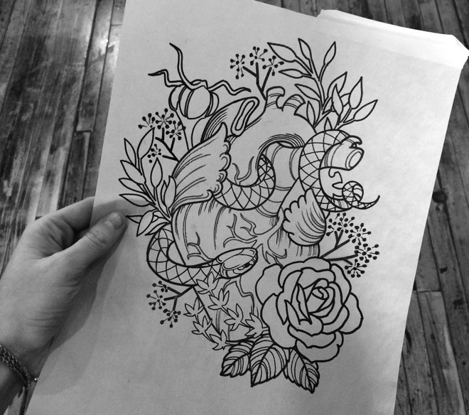 I snapped this shortly after seeing Geary's drawing for the first time. After silently absorbing it for 3-5 seconds, I muttered "it's perfect."